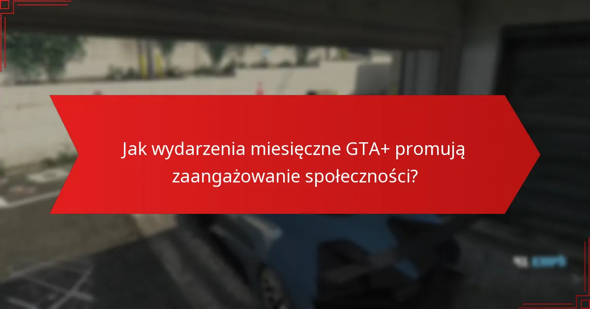 Jakie unikalne wyzwania są zawarte w wydarzeniach miesięcznych GTA+?