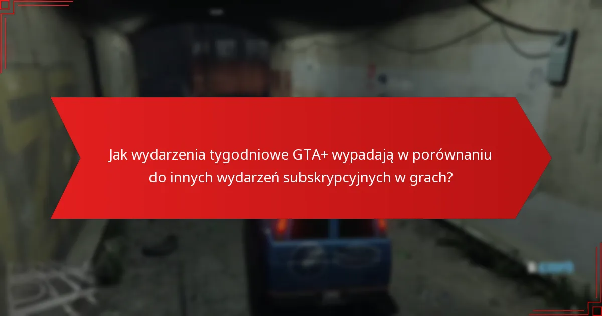 Jakie nagrody są dostępne za uczestnictwo w wydarzeniach tygodniowych GTA+?