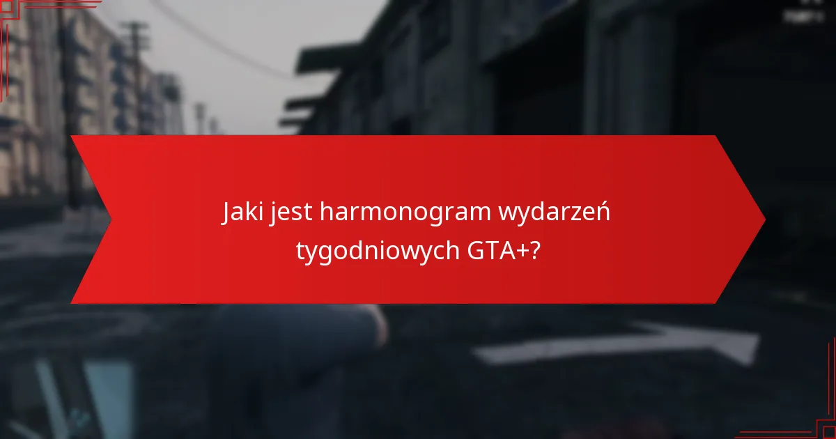 Jak wydarzenia tygodniowe GTA+ wypadają w porównaniu do innych wydarzeń subskrypcyjnych w grach?